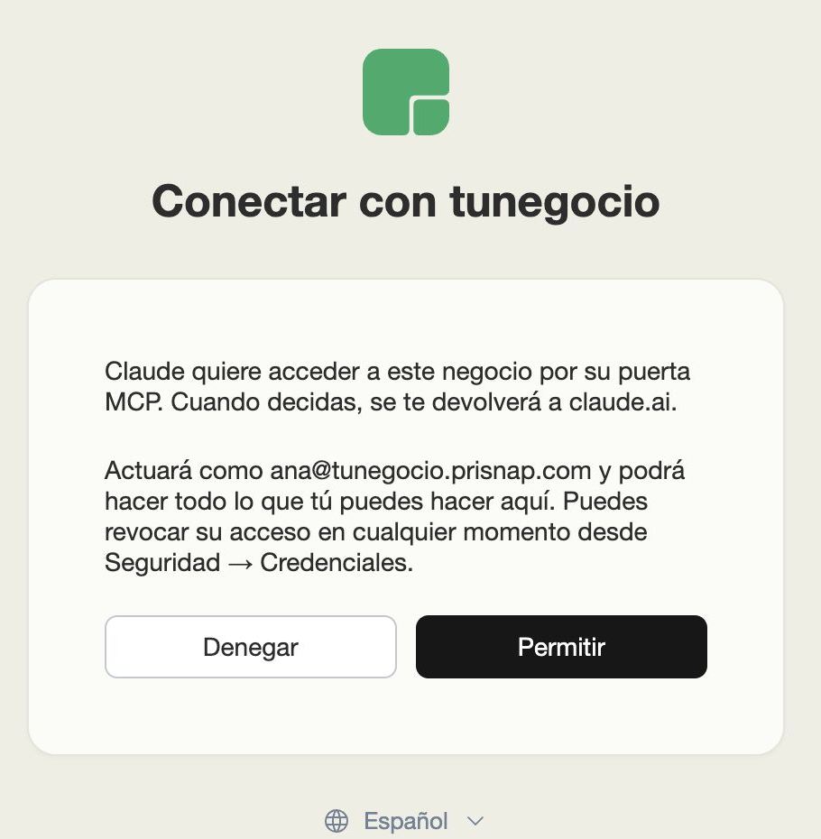 La ventana que pide permiso, con los botones Denegar y Permitir